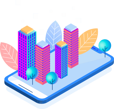 Virtual real estate illustration